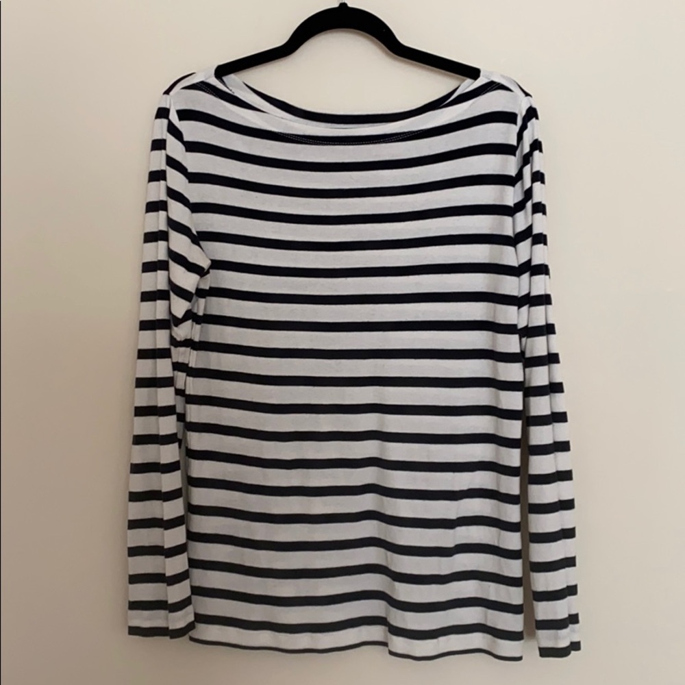 Striped Boatneck Top